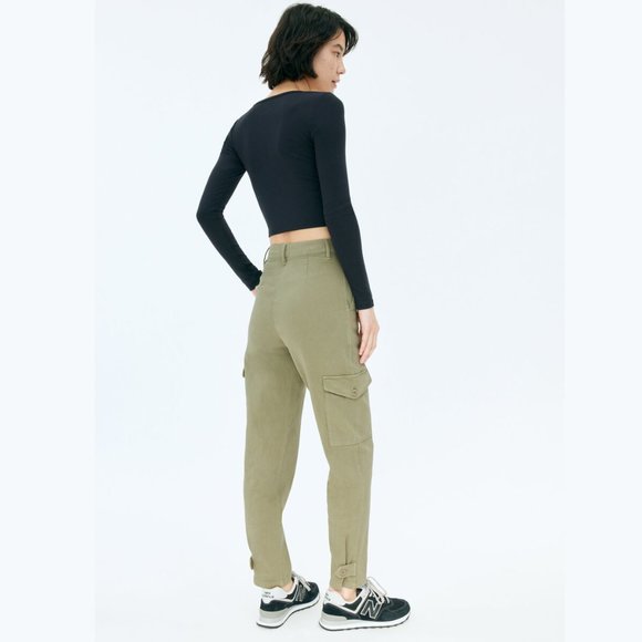 Aritzia Wilfred Free Green Modern Cargo Pant - Picture 3 of 7